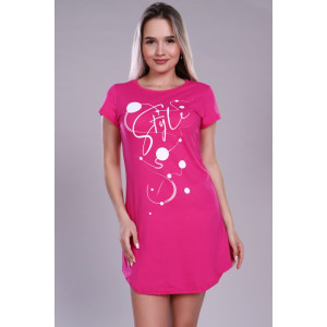 Платье женское П876К кулирка (последний размер) малиновый 54
