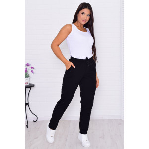 Брюки женские 8045 футер (последний размер) черный 64