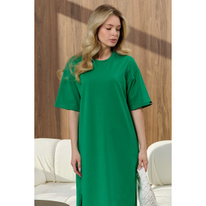 Платье-туника женское "Инта" кулирка с лайкрой (последний размер) зеленый 60