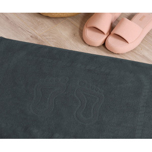 Полотенце махровое для ног "Ножки" 19-0201 графит