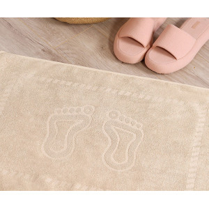 Полотенце махровое для ног "Ножки" 14-1305 кофейный