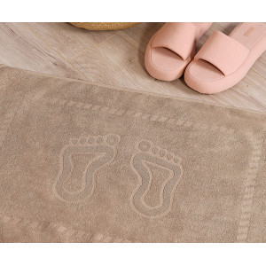 Полотенце махровое для ног "Ножки" 1124 мокко