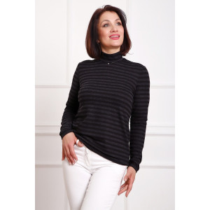 Водолазка женская №88157 ангора (р-ры: 42-58) черный