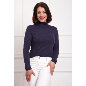 Водолазка женская №88157 ангора (р-ры: 42-58) темно-синий