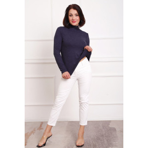 Водолазка женская №88157 ангора (р-ры: 42-58) темно-синий