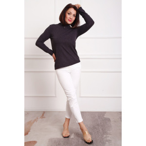 Водолазка женская №88157 ангора (р-ры: 42-58) антрацит