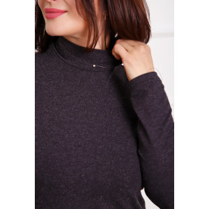 Водолазка женская №88157 ангора (р-ры: 42-58) антрацит