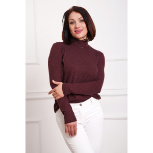 Водолазка женская №88157 ангора (р-ры: 42-58) бордо