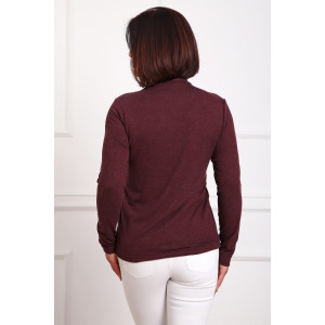 Водолазка женская №88157 ангора (р-ры: 42-58) бордо