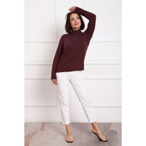 Водолазка женская №88157 ангора (р-ры: 42-58) бордо