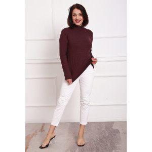 Водолазка женская №88157 ангора (р-ры: 42-58) бордо