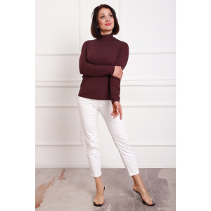 Водолазка женская №88157 ангора (р-ры: 42-58) бордо