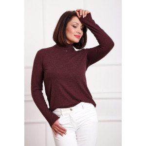 Водолазка женская №88157 ангора (р-ры: 42-58) бордо