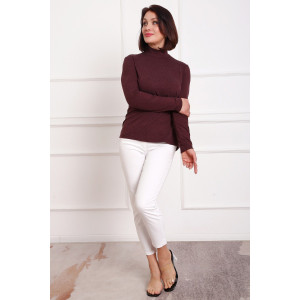 Водолазка женская №88157 ангора (р-ры: 42-58) бордо