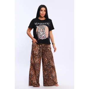 Костюм двойка женский КЖ-006 кулирка (р-ры: 46-60) питон темный