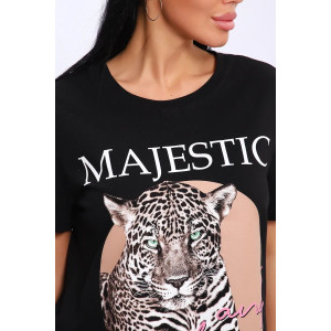 Костюм двойка женский КЖ-006 кулирка (р-ры: 46-60) питон темный