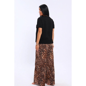 Костюм двойка женский КЖ-006 кулирка (р-ры: 46-60) питон темный