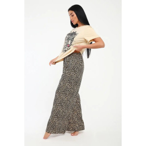 Костюм двойка женский КЖ-006 кулирка (р-ры: 46-60) леопард