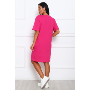 Туника женская №29546 кулирка (р-ры: 46-56) малина