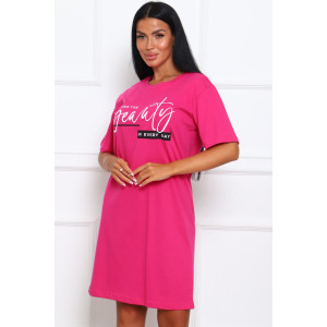 Туника женская №29546 кулирка (р-ры: 46-56) малина