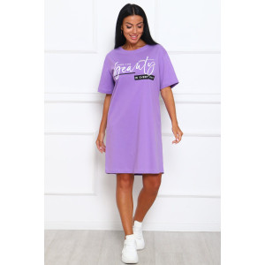 Туника женская №29546 кулирка (р-ры: 46-56) сирень