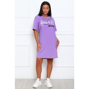 Туника женская №29546 кулирка (р-ры: 46-56) сирень