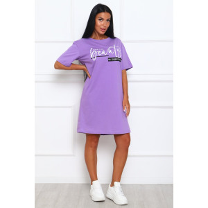 Туника женская №29546 кулирка (р-ры: 46-56) сирень