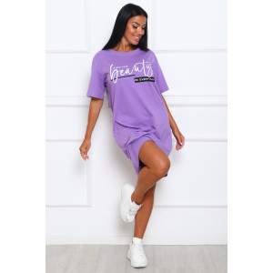 Туника женская №29546 кулирка (р-ры: 46-56) сирень