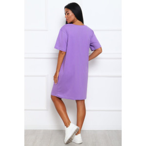 Туника женская №29546 кулирка (р-ры: 46-56) сирень