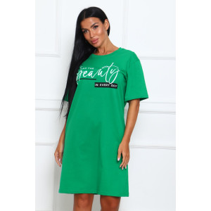 Туника женская №29546 кулирка (р-ры: 46-56) зеленый