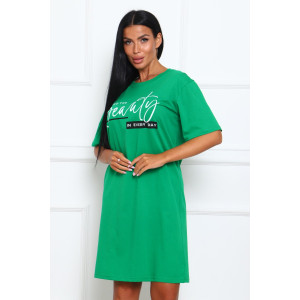 Туника женская №29546 кулирка (р-ры: 46-56) зеленый