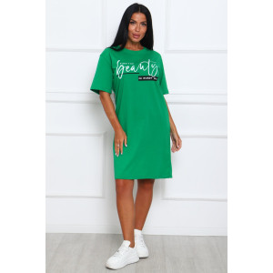 Туника женская №29546 кулирка (р-ры: 46-56) зеленый