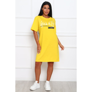 Туника женская №29546 кулирка (р-ры: 46-56) желтый