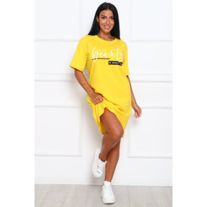 Туника женская №29546 кулирка (р-ры: 46-56) желтый