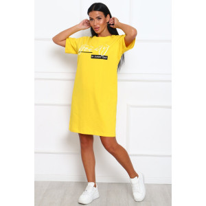 Туника женская №29546 кулирка (р-ры: 46-56) желтый