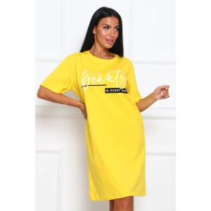 Туника женская №29546 кулирка (р-ры: 46-56) желтый