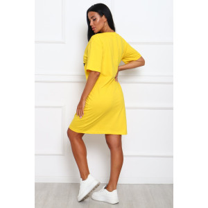 Туника женская №29546 кулирка (р-ры: 46-56) желтый