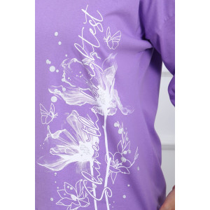 Туника женская №29548 кулирка (р-ры: 50-60) сирень