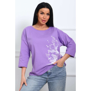 Туника женская №29548 кулирка (р-ры: 50-60) сирень