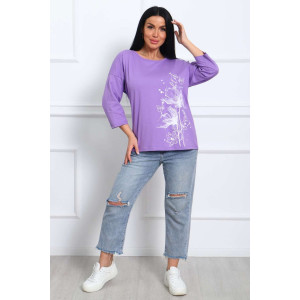 Туника женская №29548 кулирка (р-ры: 50-60) сирень