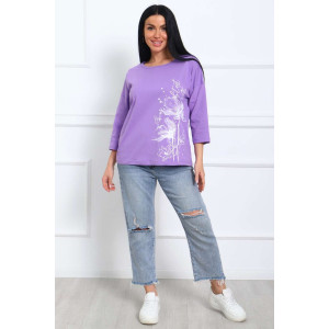 Туника женская №29548 кулирка (р-ры: 50-60) сирень