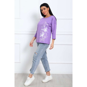 Туника женская №29548 кулирка (р-ры: 50-60) сирень