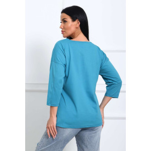 Туника женская №29548 кулирка (р-ры: 50-60) петроль
