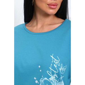 Туника женская №29548 кулирка (р-ры: 50-60) петроль