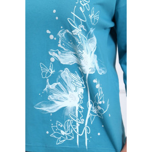 Туника женская №29548 кулирка (р-ры: 50-60) петроль