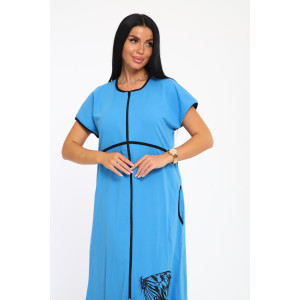 Халат женский "Tropic" кулирка пенье (р-ры: 48-66) голубой
