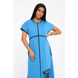 Халат женский "Tropic" кулирка пенье (р-ры: 48-66) голубой