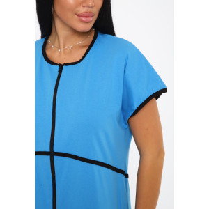 Халат женский "Tropic" кулирка пенье (р-ры: 48-66) голубой