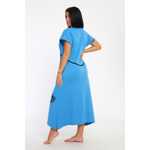 Халат женский "Tropic" кулирка пенье (р-ры: 48-66) голубой