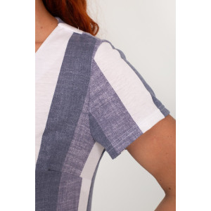 Халат женский К-370 "Майя" кулирка (р-ры: 44-56) серый